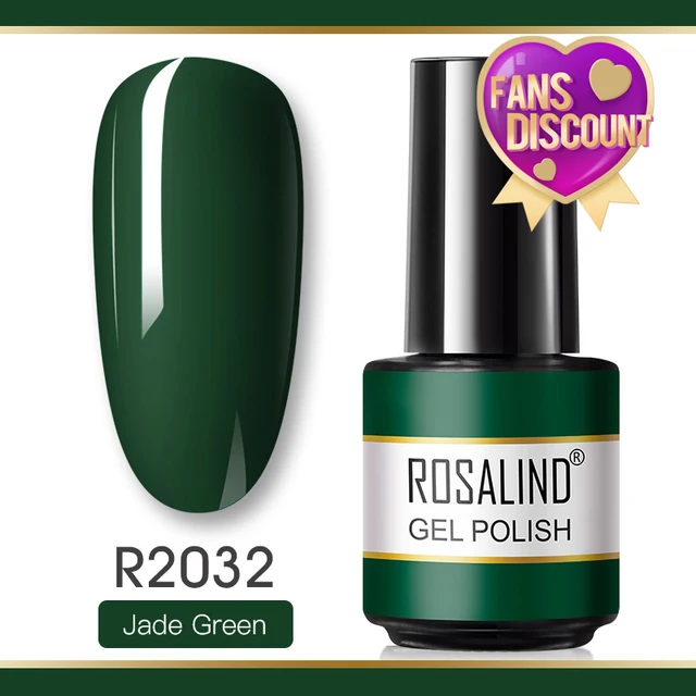ROSALIND Gel Nail Polish Glitter Gel For Manicure Art Semi Permanent Hybrid Varnish Need UV LED Base Top Coat Nail Polish RAR2032