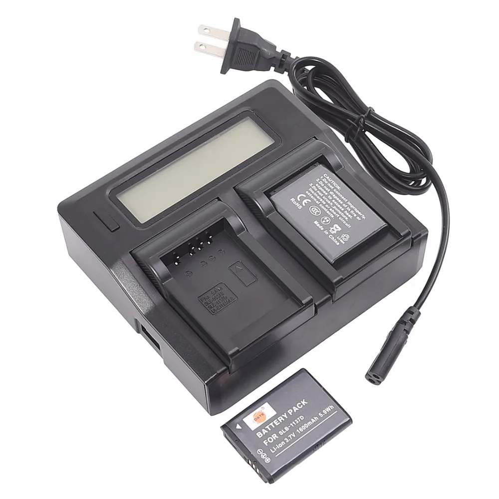 2 шт. 1600 мАч 3,7 V SLB-1137D 1137D DSTE Камера Батарея Зарядное устройство для samsung TL34HD i80 i100 L74 NV1 NV24 NV30 NV40 NV100HD NV103