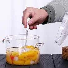 Большая емкость стеклянная кастрюля плита горшок с крышкой Многофункциональный Открытый пламя Отопление домашняя кухня здоровье плита