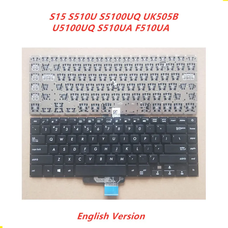 Laptop English Keyboard For Asus Pro15 S15 S510U S5100UQ UK505B U5100UQ S510UA F510UA notebook Replacement layout | Компьютеры и офис