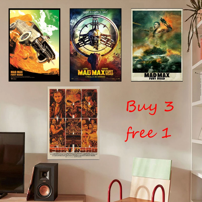 Mad Max FURY ROAD Super Classic Movie Retro Poster Wall Art Bar Office Home  Decor|Vẽ Tranh & Thư Pháp| - AliExpress