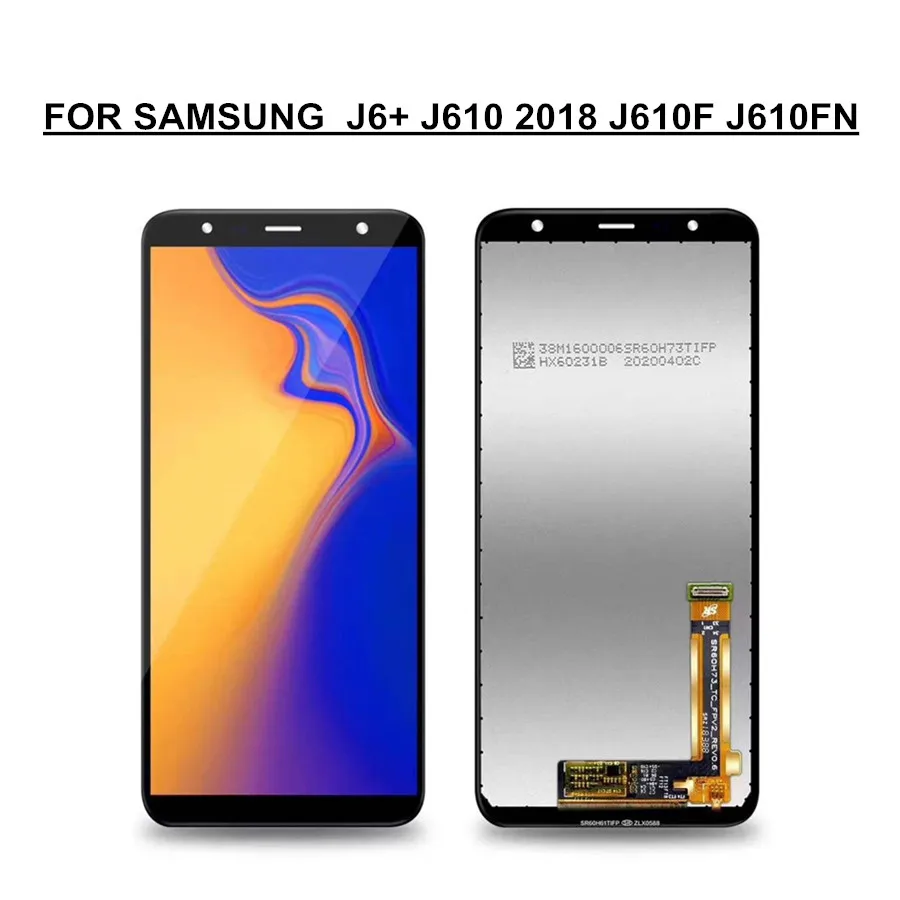 ЖК дисплей с сенсорным экраном и дигитайзером в сборе для SAMSUNG GALAXY 6 0 &quotJ6 + J610 2018