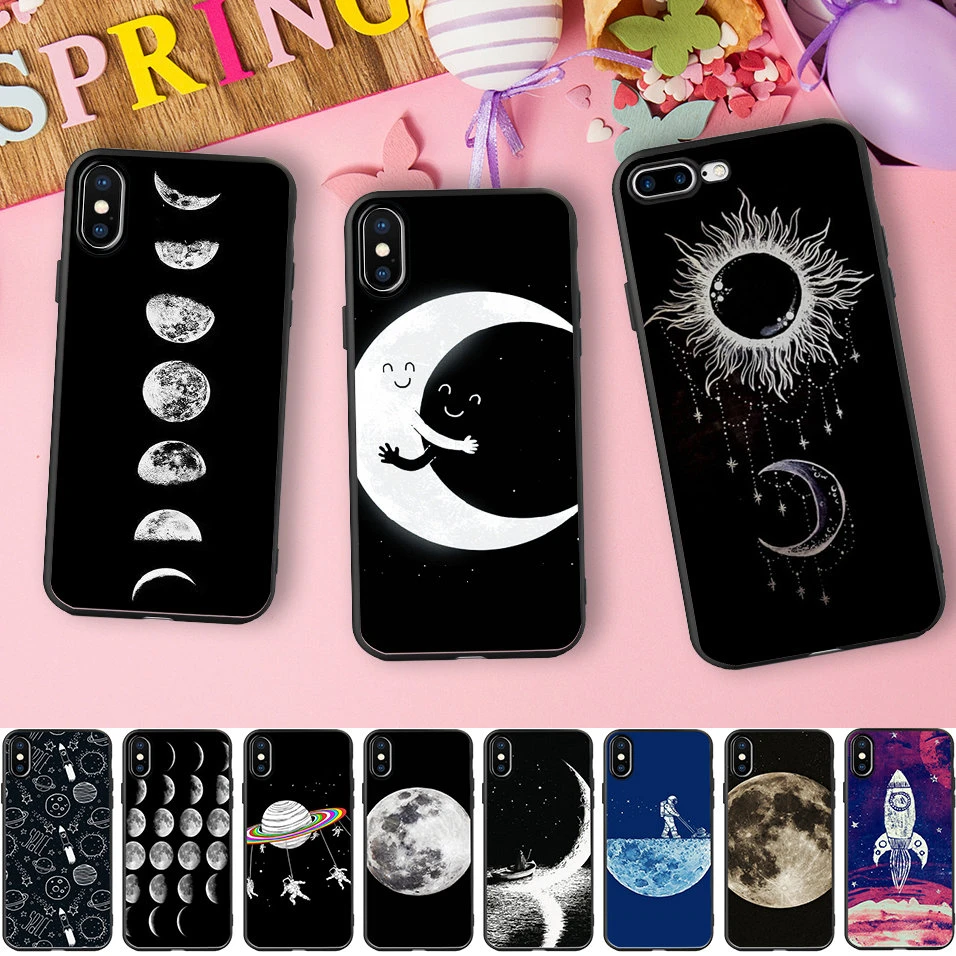 Tumblr Cases For iPhone X Case Space Love Sun And Moon Soft Silicone Phone  Case For iPhone 11 Pro Max 6 6S 7 8 Plus Coque|Phone Case & Covers| -  AliExpress