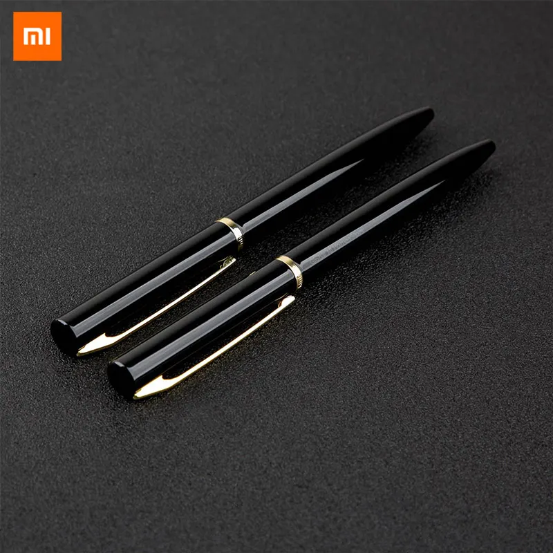 Xiaomi Mijia kinbt, перьевая золотая ручка с подписью, из чернил, гладкая, вращающаяся, низкая клавиша, элегантная и прочная, для офиса, бизнеса, обучения, подарок