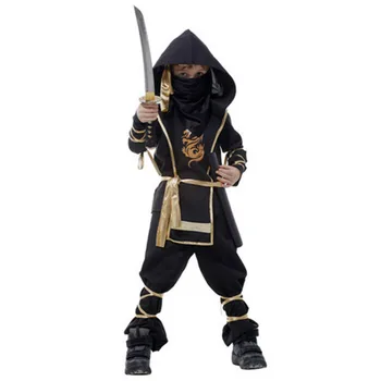 

Kid Ninja Costumes Japanese Cartoon Ninjago Clothes Set Anime Ninja Cosplay Boy Girl Warrior Stealth Purim Uniforms C60663AD
