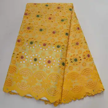 

African Dry Lace Fabrics High Quality For Men Dry Lace Fabric Swiss Voile With Stones Swiss Voile Lace In Switzerland XZ005
