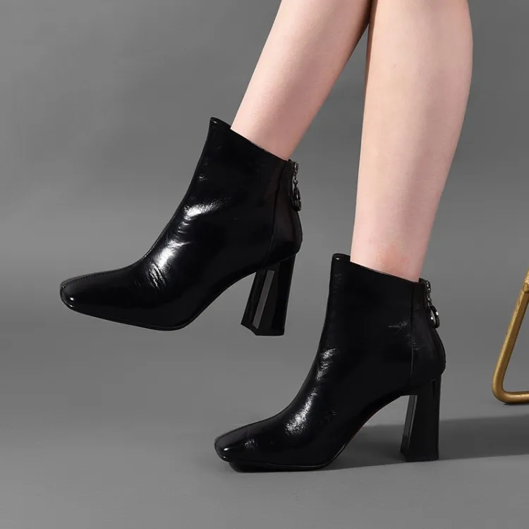 

Tanariya New Arrival Shoes woman Boots women The new style of 2019 square heel boot is fashionable in Europe and America