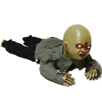 

Zombie Prop Horror House Party Decor Skeleton Animated Halloween Prop Haunted Crawling Baby