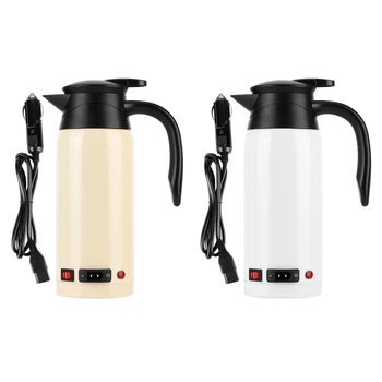 

Portable Electric Heating Kettle 800ml High-Capacity Water Kettle w/ Cigarette Lighter for Car 12V-24V hervidor de agua electric