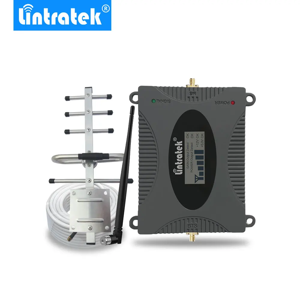 Online Lintratek Powerful GSM Repeater 900MHz LCD Display GSM Cellular Signal Booster UMTS 900MHz Mini Phone Amplifier UPGRADE #2017
