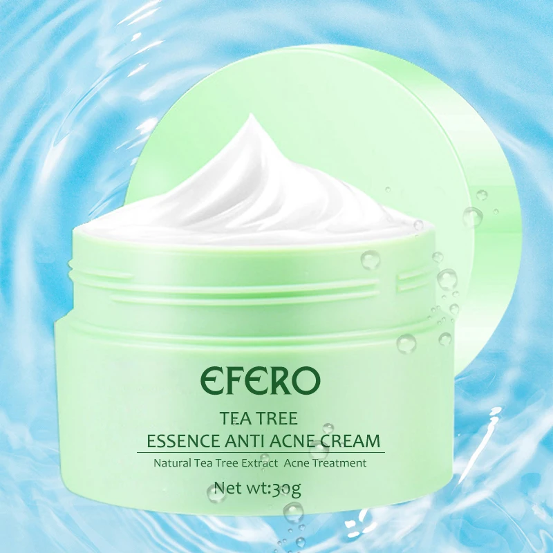 

Tea Tree Acne Treatment Cream for Face Care Whitening Essence Anti Acne Blackhead Remover Oil Control Moisturizing Shrink Pores