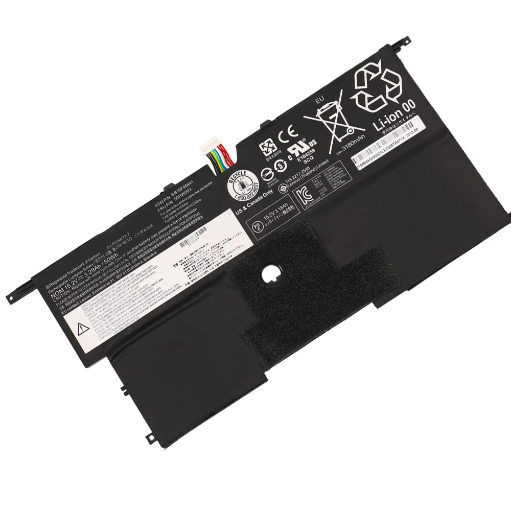 Série da Bateria do Portátil para Lenovo Nova Carbono 2021 Thinkpad Sb10f46440 50wh Sb10f46441 15.2v 3295mah 00hw002 00hw003 x1 Gen3 - Imagem 4