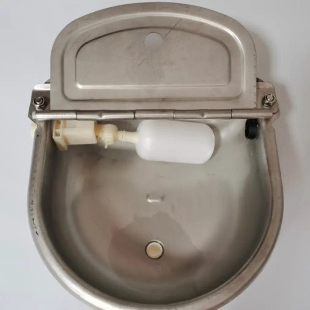 

ivestock Cattle Horse Drinker Bowl Automatic Waterer Float Outlet Dog Sheep Pig Farm Animal Stainless Steel Drinking Fountain