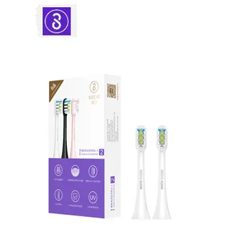

2PCS SOOCAS Replacement Electric Toothbrush Head Universal Cleaning Type Brush Head 3Colors
