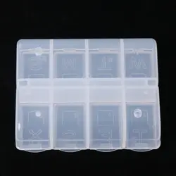 8 сетки пластик коробка для хранения чехол для дома Организатор ювелирных изделий бусины таблетки Коробки запчасти 95AA