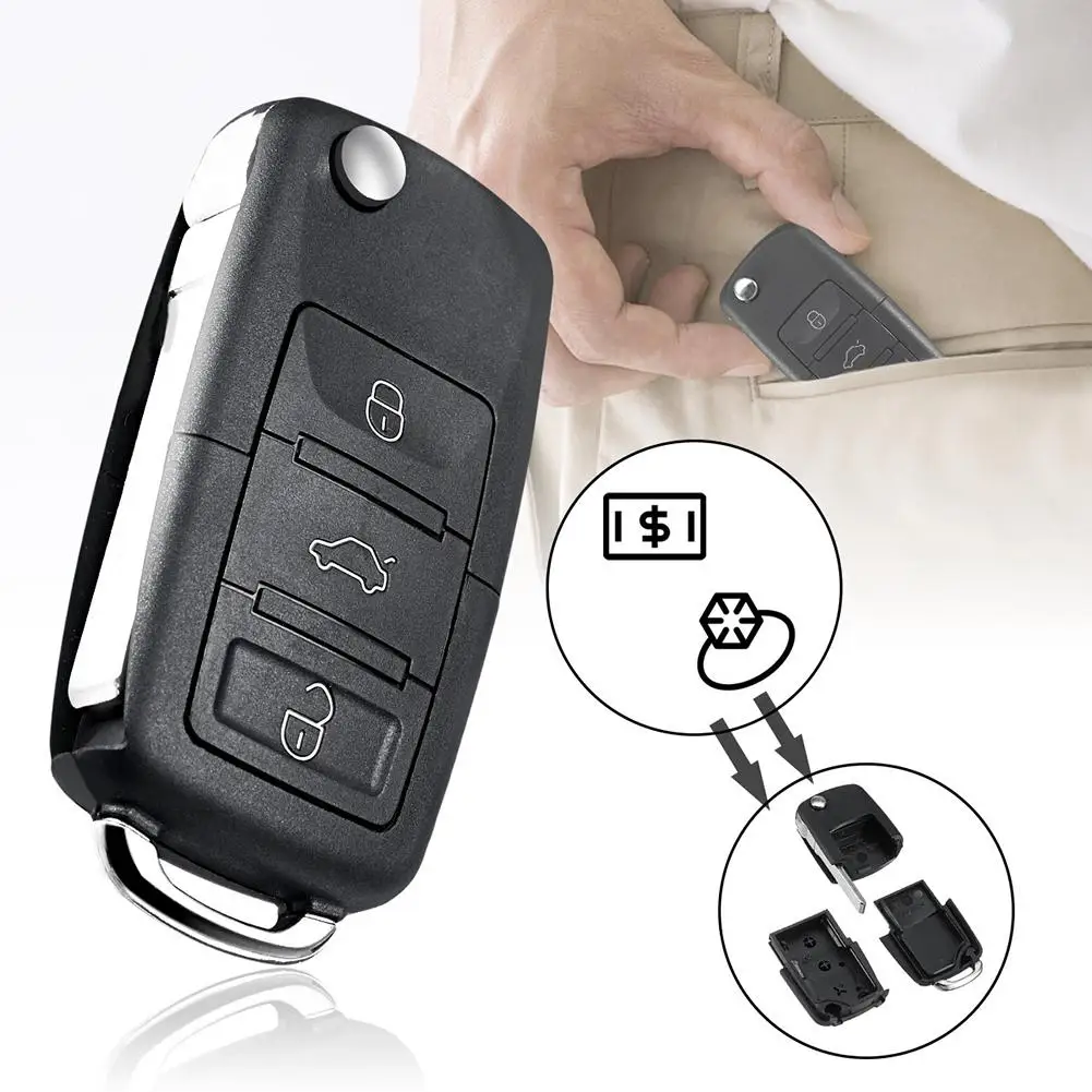Dropshipping Portable Car Key Style Safe Compartment Container Secret Hollow Storage Case | Автомобили и мотоциклы