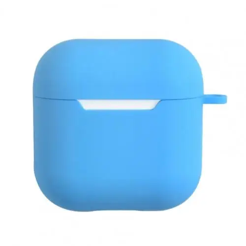 Suitable For Airpods Pro 4 Air Pods Bluetooth Wireless Earphone Shell Silicone Protective Case Cover Charging Box Bags Skin sky blue