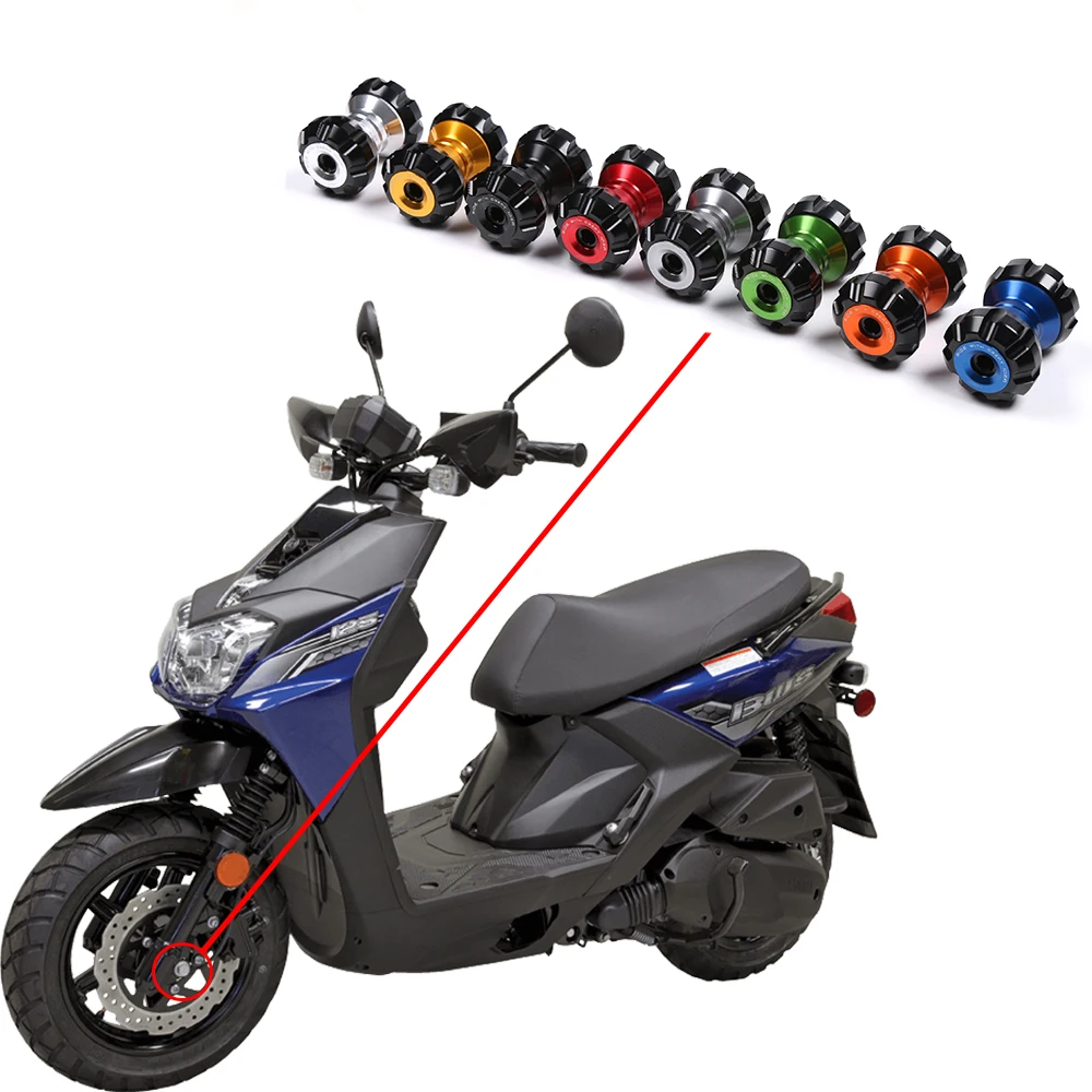 Универсальный для скутера Yamaha nmax 155 125 CNC алюминиевая передняя вилка для мотоцикла, рама колеса, ползунки, защита от падения