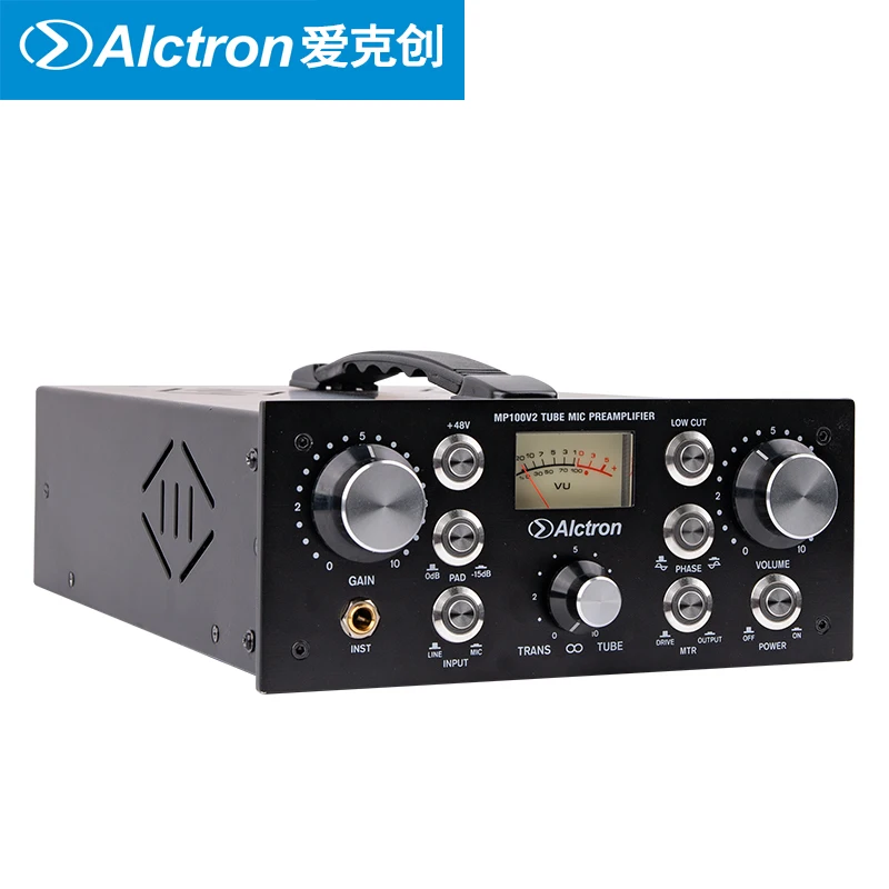 Alctron MP100V2 звукозаписывающий студийный ламповый и fet микрофонный предусилитель с многофункциональными ручками, тщательно усиливает каждый сигнал