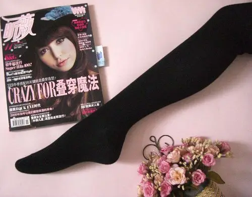 Black Хлопковые гольфы для девочек; однотонные Гольфы; JK форменные носки; спортивные гольфы для девочек; черные и белые чулки - Цвет: Black