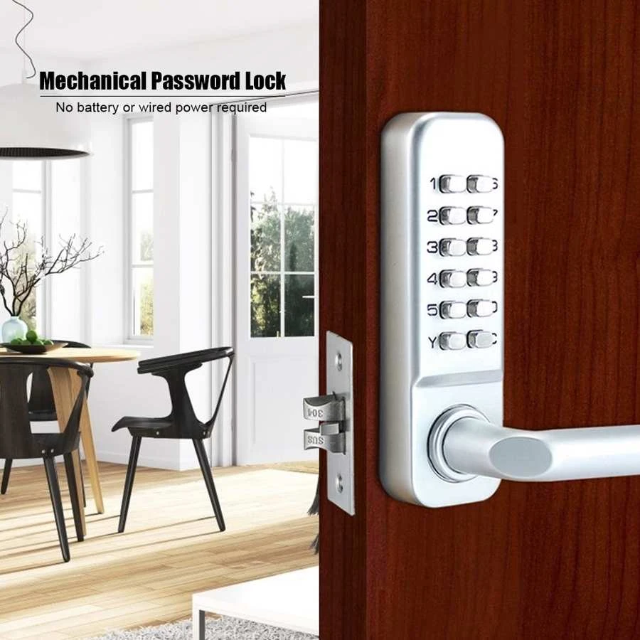 Waterproof Mechanical Combination Lock Gate Door Password Coded Lock Household Waterproof Mechanical Combination Lock Gate Door Password Coded Lock Household