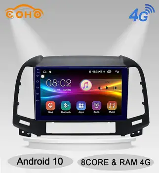 

Santafe Android 10.0 Octa Core 4+64G Player 1 Din Multimidia Autoradio For Hyundai Santa fe 2006-2012