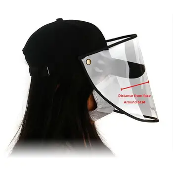 

Anti Droplet Dust-proof Full Face Covering Detachable Visor Baseball Cap Hat Protective Facial Mask Set Replacement Covers