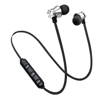 

4.2 Bluetooth Earphone Sports Neckband Magnetic Wireless earphones Stereo Earbuds Music Metal Headphones With Mic For All Phones