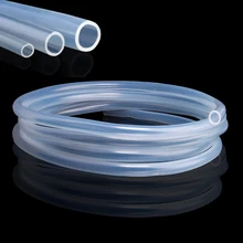 Manguera de silicona transparente de grado alimenticio, manguera de tubo blando de 2mm, 4mm, 6mm, 8mm, 10mm, 12mm, 1/3/5 metros
