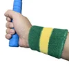 1Pcs Striped Tennis Wristband Sports Wrist Brace Wrap Basketball Towel Cotton Sweatband For Running Fitness Wrist Guard Protect 3