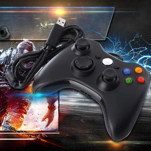 USB проводной джойстик игровой контроллер геймпад для контроллер для компьютерных игр для microsoft Xbox и тонкий 360 для Windows 7 джойстик Прямая