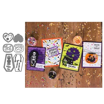 

2020 Halloween ghosts Metal Cutting Dies for Scrapbooking Steel Craft Die Cut Embossing Paper Card Album Stencil