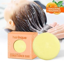 Органические волосы апельсин кокос кондиционер бар ручной работы Твердые волосы кондиционер мыло глубоко увлажняющий для сухих или уход для поврежденных волос
