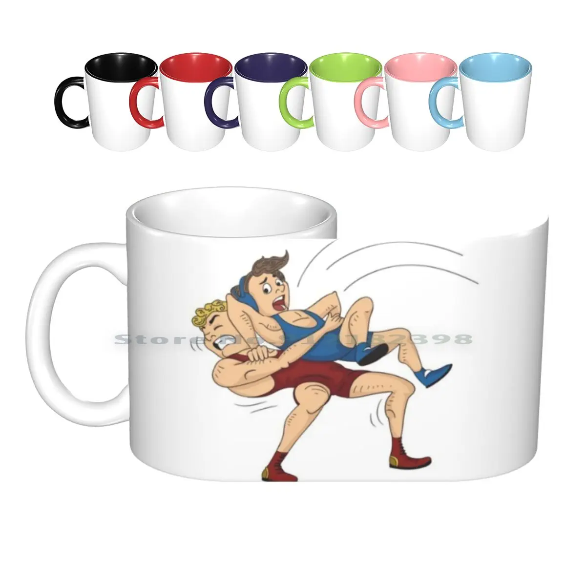 Tazze In Ceramica Di Wrestling Romano Greco Tazze Da Caffè Tazza Da Tè Al Latte Wrestling Greco Romano Lottatore Freestyle Greco Wrestling Romano