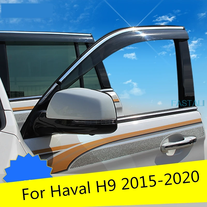 Для Haval H9- окна автомобиля солнцезащитный козырек окна украшения дождь автомобильный набор с защитой от дождя из высококачественного АБС-пластика на детскую и прочный