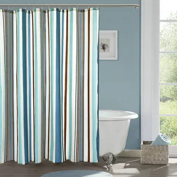 

Modern Print Shower Curtain Mold Resistant Waterproof Polyester Bath Curtain 200×200 Cm Environmental Friendly Bathroom Supplies