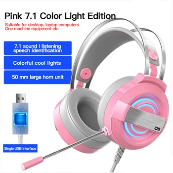 

Gamer Wired Headset Professional Gaming Headphone 7.1 Surround Sound Wired Bluetooth Gaming Headset For Phone PC For Xiaomi