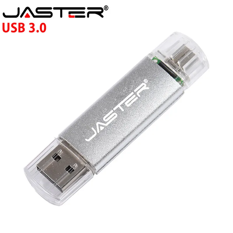 USB 3 0 флеш накопители JASTER накопитель для системы Android 16 ГБ 32 64 128 внешний 2 в 1|USB