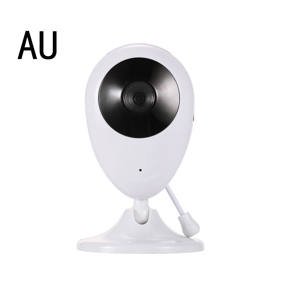 AU JUNEJOUR 2.4" Video Baby Monitor Home Wireless Control Night Vision Older Security Baby Camera Two-way Temperature Detection - Цвет: AU