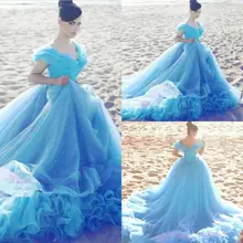 Новинка года; пышные платья со стразами с открытыми плечами; с длинным шлейфом; каскадные оборки; милые платья; 16