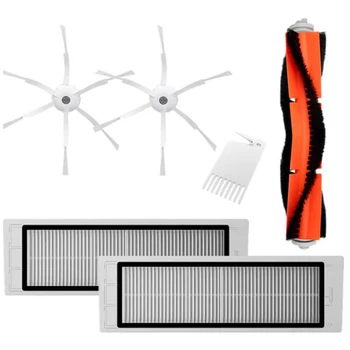

For Xiaomi Mijia Robot Vacuum Cleaner 1 1S 2 Roborock Spare Part Kits Packaging Pack Hepa Filter Side Roller Main Brush
