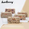 2022 Fashion New Women Wallets Wood Grain Chain Long High Quality Phone Holder Classic Female Purse Zipper Wallet For Women ► Photo 3/6