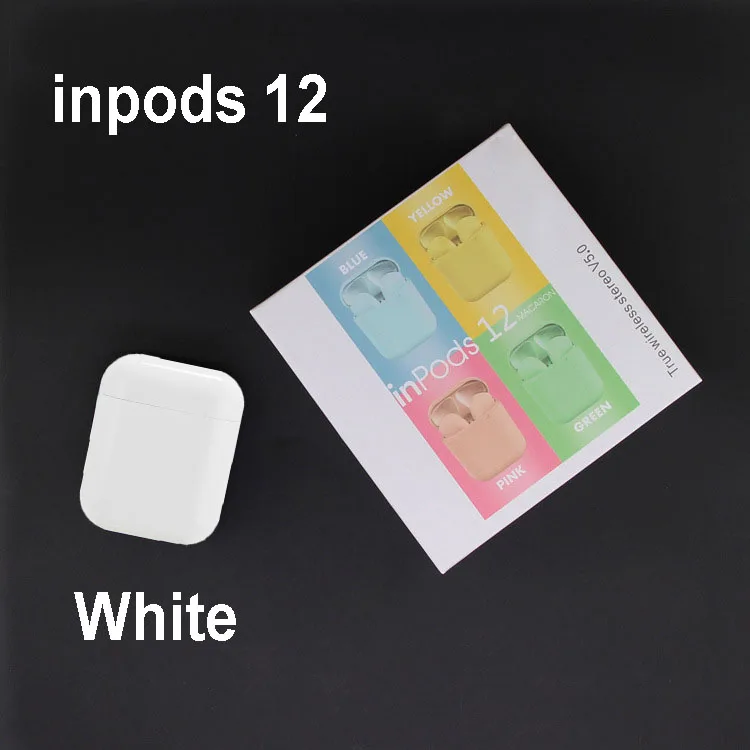 Inpods 12 наушники i7s i9s i11 i12 Tws беспроводные Bluetooth наушники гарнитура Прямая поставка