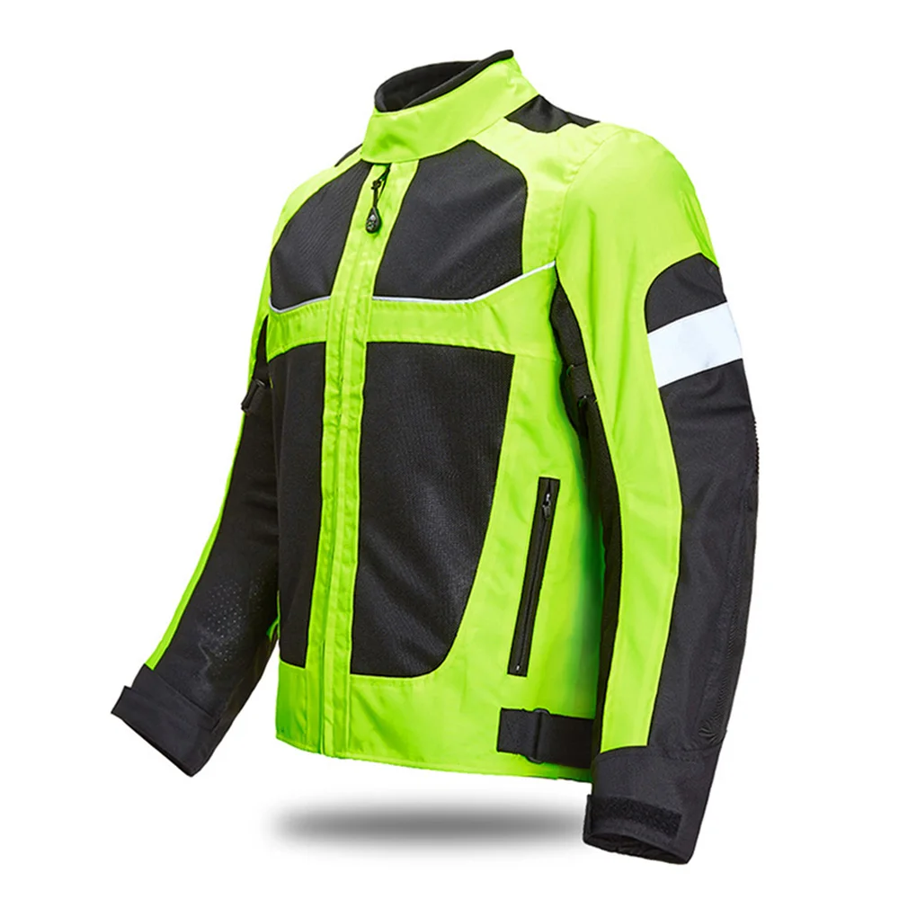 LYSCHY Men Motorcycle Jacket Summer Moto Riding Jacket Breathable Motorcycle Full Body Protection