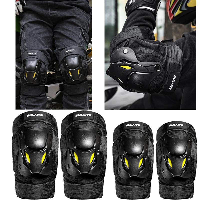 

SULAITE Winter Skateboard Elbow Knee Pads Windproof Coldproof Warm Kneepad Knee Guard Protector Off-Road Racing Protective Gear