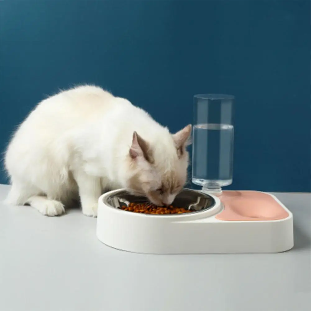 

DishyKooker Pet No Wet Mouth Water Fountain Feeding Bowl for Cat Dogs Supplies