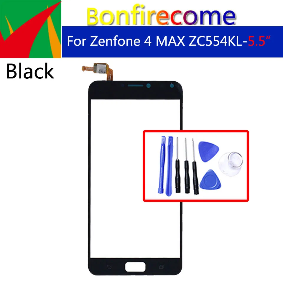 Сенсорная панель для ASUS Zenfone 4 MAX ZC554KL сенсорный экран дигитайзер Переднее стекло сенсор Замена|Сенсорные