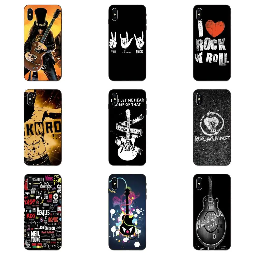 Мягкие защитные чехлы Love Rock Roll для Huawei Honor 5A 6A 6C 7A 7C 7X 8 8A 8C 8X 9 9X 10 10i 20 Lite Pro | Мобильные