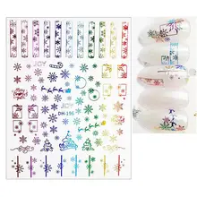 

Nail Sticker Delicate Smooth Christmas Patterns for Winter Nail Decals Manicure Art Stickers