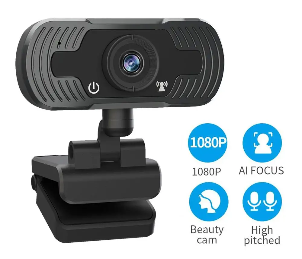 

SDETER 1080P Mini Webcam HD Video Call Web Camera with Built-in Microphone USB Plug & Play Web Cam Widescreen For Skype Computer